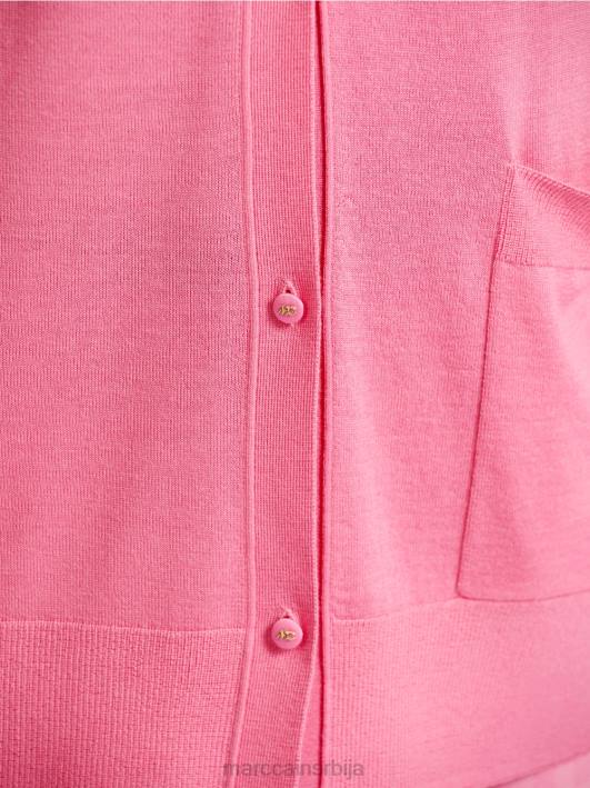 кардиган од супер финог плетива Marc Cain D688406 светло розе одећу