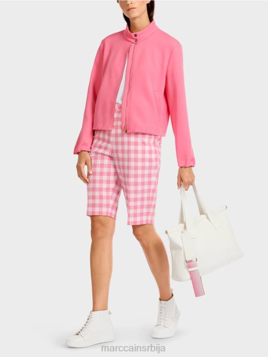 јакна од дреса са стојећом крагном Marc Cain D688408 светло розе одећу