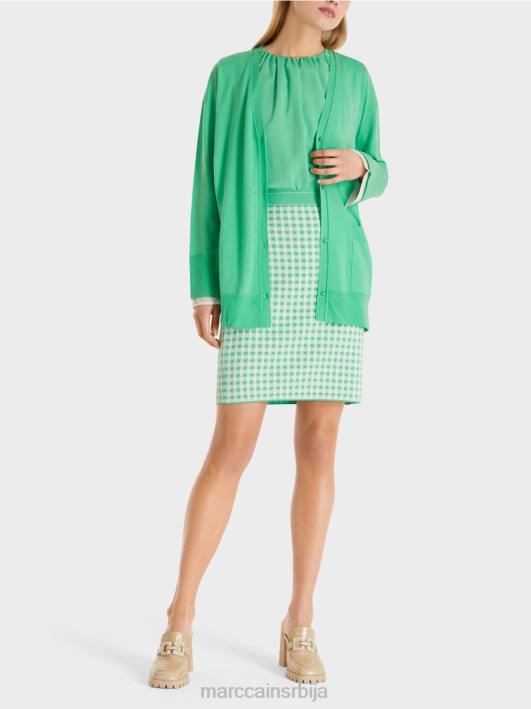 кардиган од супер финог плетива Marc Cain D688409 светли жад одећу