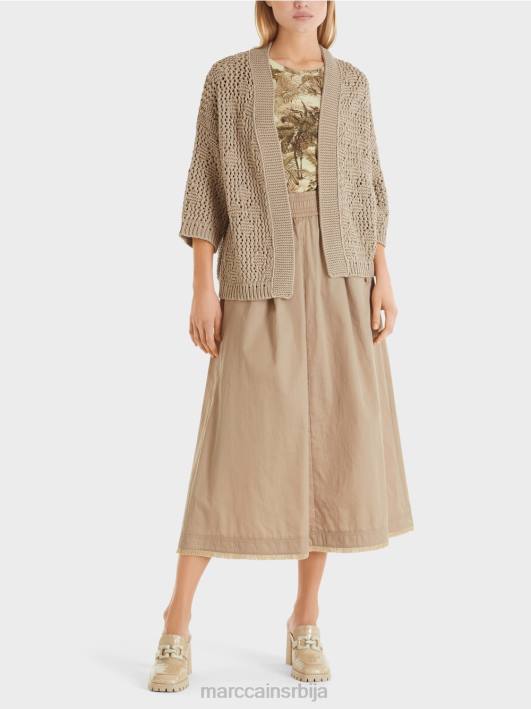 кардиган "плетен у немачкој" Marc Cain D688411 софт таупе одећу