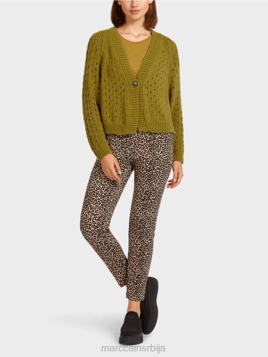 кардиган "плетен у немачкој" Marc Cain D688412 жута олив одећу