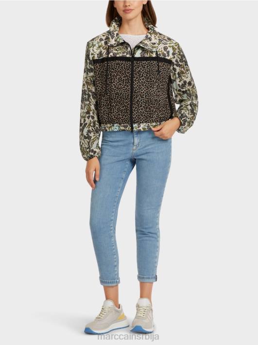 женствена мешавина јакна са патент затварачем Marc Cain D688414 мекани светларник одећу