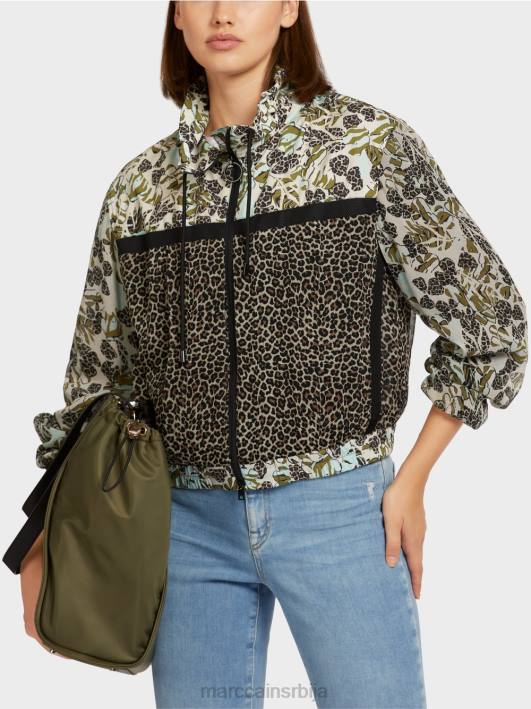 женствена мешавина јакна са патент затварачем Marc Cain D688414 мекани светларник одећу