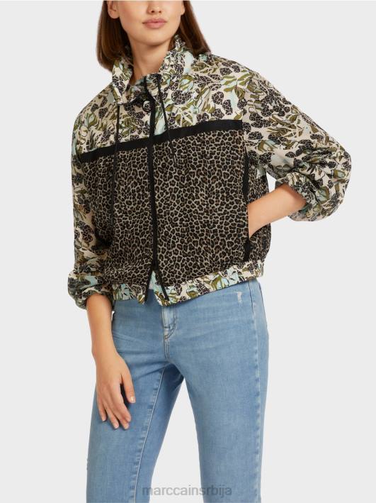 женствена мешавина јакна са патент затварачем Marc Cain D688414 мекани светларник одећу