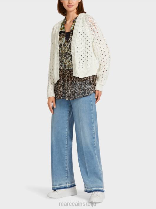 кардиган "плетен у немачкој" Marc Cain D688415 прљаво бело одећу