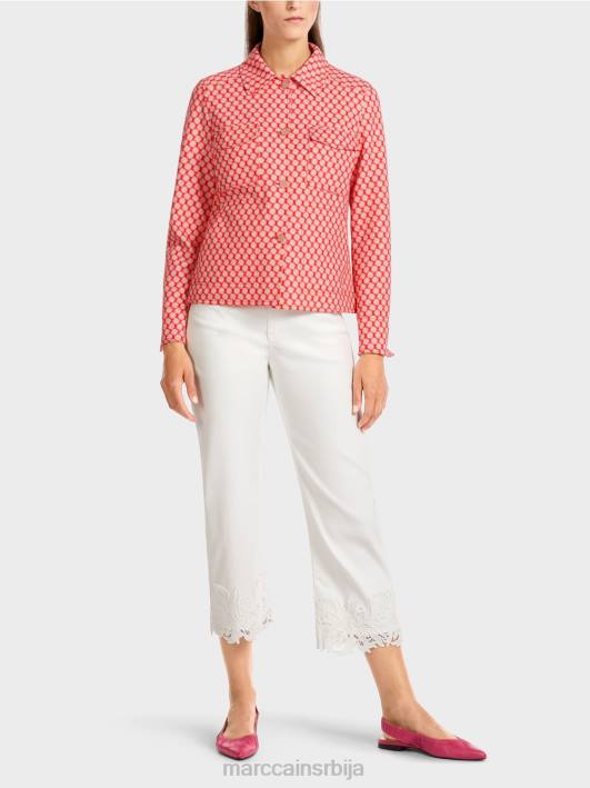 јакна са шаром на точкице Marc Cain D688416 мандарина одећу