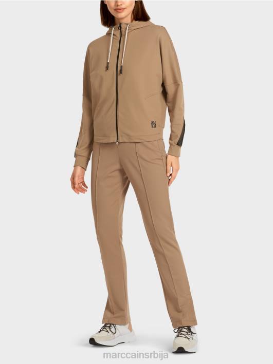 дуксерица у облику јајета Marc Cain D688421 лагана кафа одећу