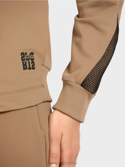 дуксерица у облику јајета Marc Cain D688421 лагана кафа одећу