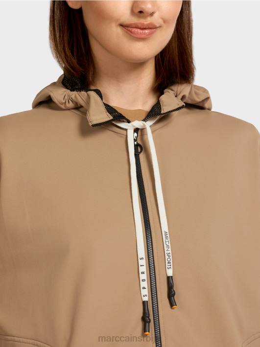 дуксерица у облику јајета Marc Cain D688421 лагана кафа одећу