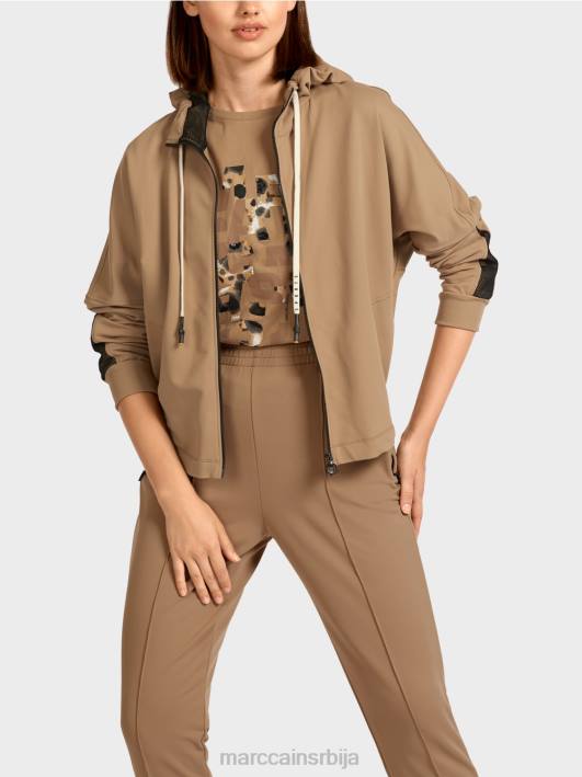 дуксерица у облику јајета Marc Cain D688421 лагана кафа одећу