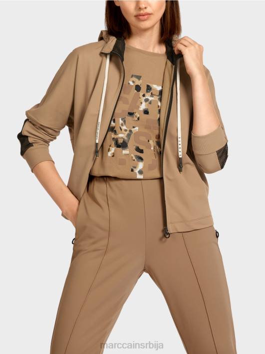 дуксерица у облику јајета Marc Cain D688421 лагана кафа одећу