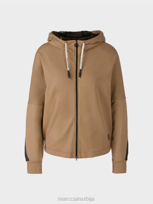 дуксерица у облику јајета Marc Cain D688421 лагана кафа одећу