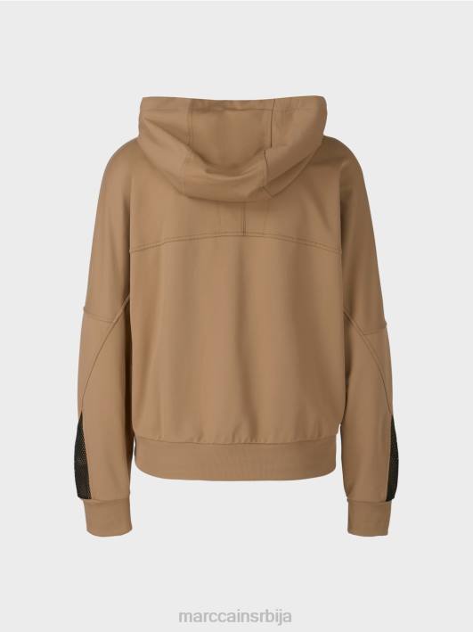 дуксерица у облику јајета Marc Cain D688421 лагана кафа одећу