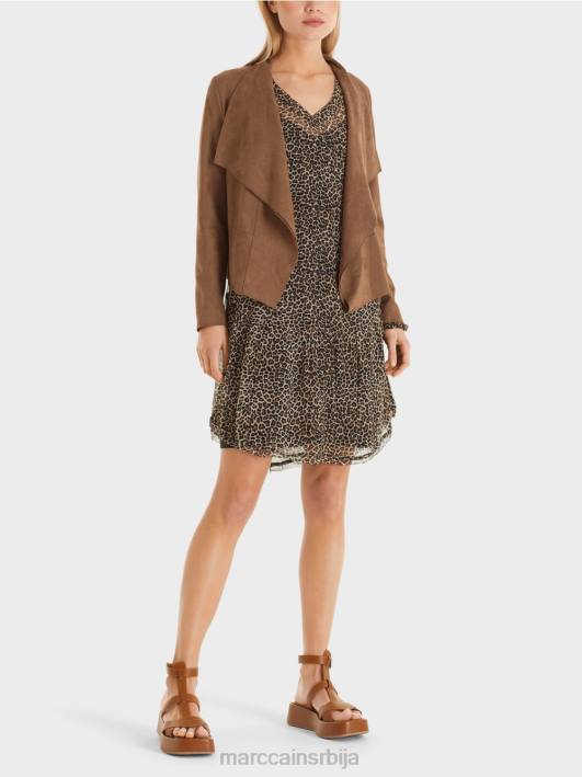 јакна у изгледу антилоп Marc Cain D688423 лешник одећу