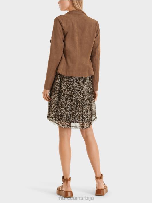 јакна у изгледу антилоп Marc Cain D688423 лешник одећу