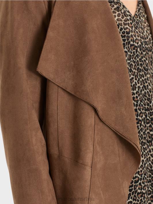 јакна у изгледу антилоп Marc Cain D688423 лешник одећу