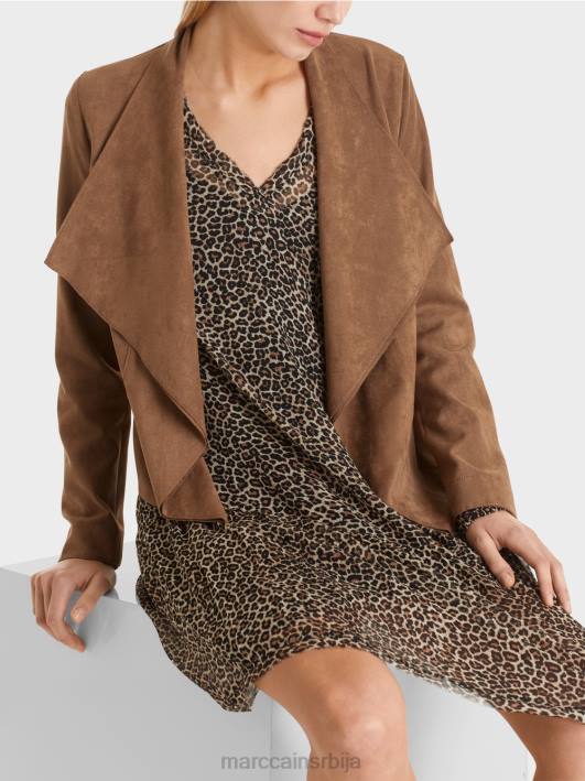 јакна у изгледу антилоп Marc Cain D688423 лешник одећу