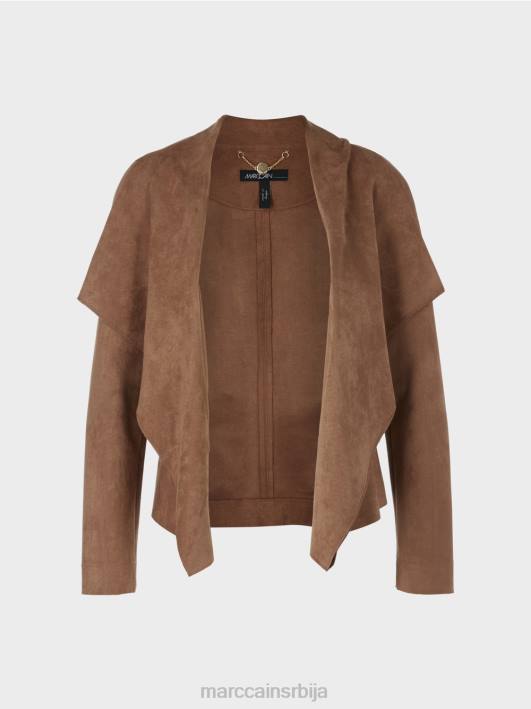 јакна у изгледу антилоп Marc Cain D688423 лешник одећу