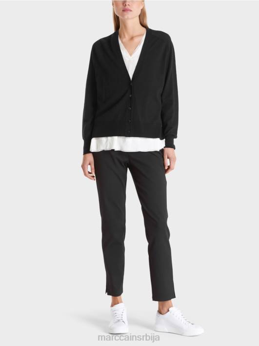 кардиган са раглан рукавима Marc Cain D688425 црн одећу