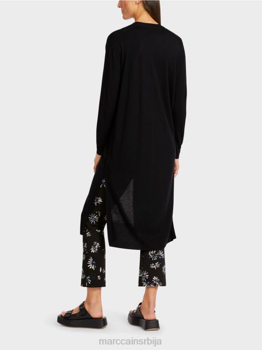 кардиган миди дужине Marc Cain D688430 црн одећу