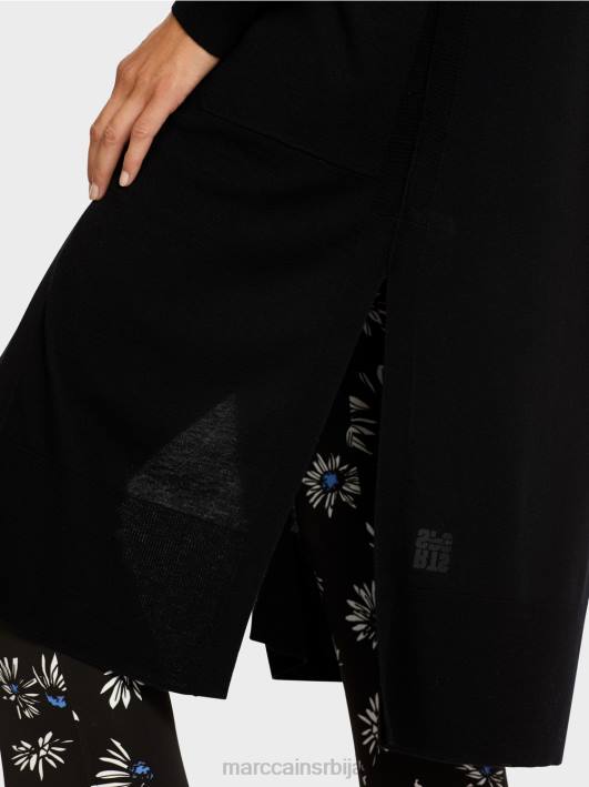 кардиган миди дужине Marc Cain D688430 црн одећу