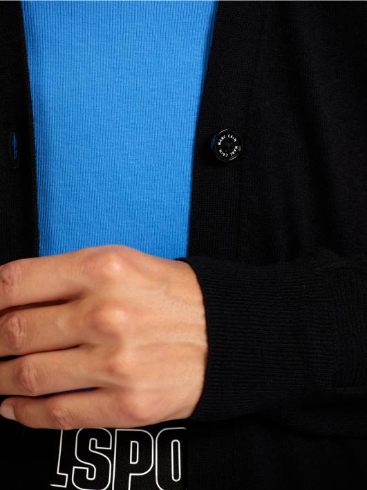 кардиган миди дужине Marc Cain D688430 црн одећу