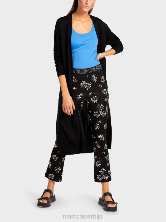 кардиган миди дужине Marc Cain D688430 црн одећу