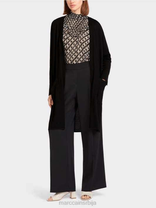 отворени кардиган Marc Cain D688438 црн одећу