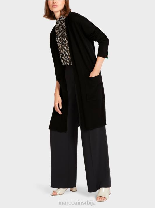 отворени кардиган Marc Cain D688438 црн одећу