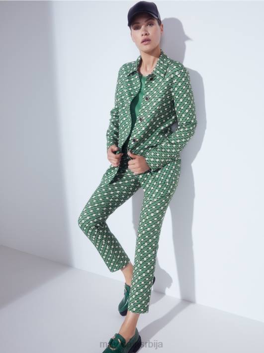 јакна од кошуље са металним дугмадима Marc Cain D688439 маховина зелена одећу