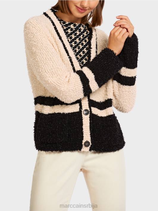 пругасти кардиган 