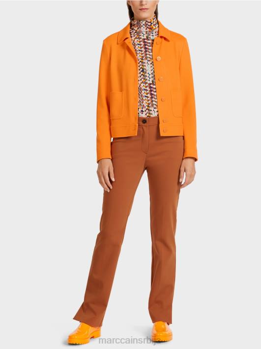 кратка јакна у деним стилу Marc Cain D688441 јасно наранџаста одећу