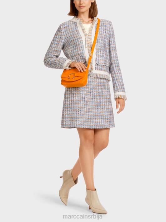 кратка јакна од памука Marc Cain D688442 атмосферско плаво одећу