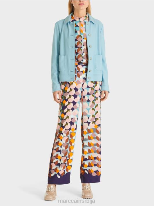 кратка јакна у деним стилу Marc Cain D688443 атмосферско плаво одећу