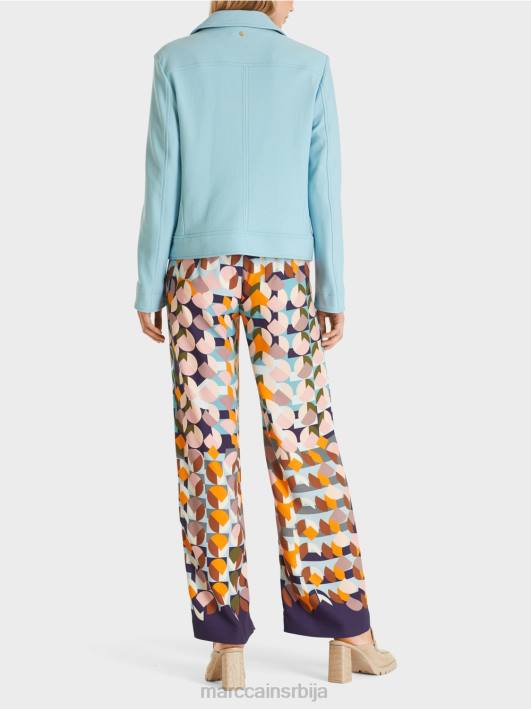 кратка јакна у деним стилу Marc Cain D688443 атмосферско плаво одећу