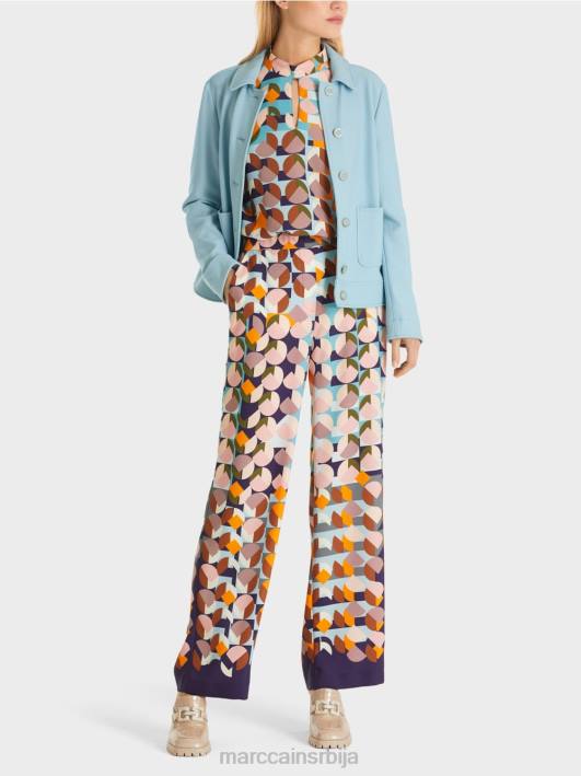 кратка јакна у деним стилу Marc Cain D688443 атмосферско плаво одећу