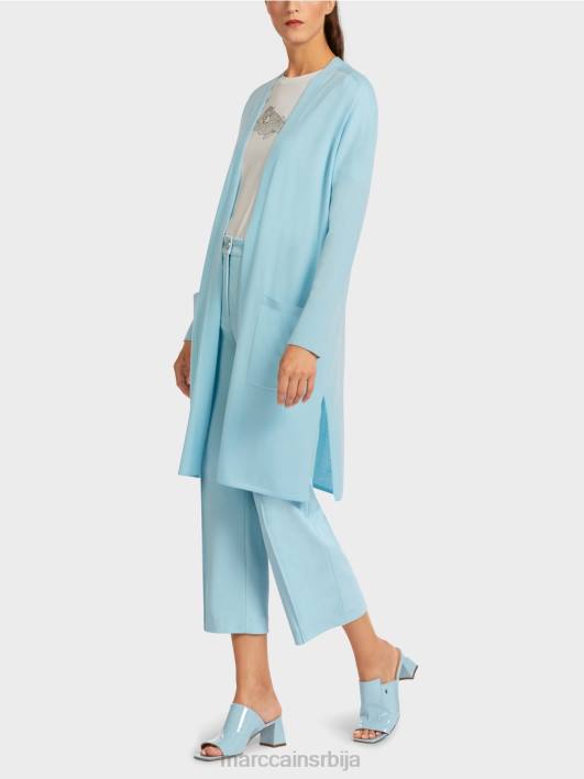 отворени кардиган Marc Cain D688445 атмосферско плаво одећу