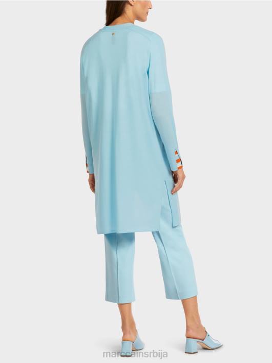 отворени кардиган Marc Cain D688445 атмосферско плаво одећу