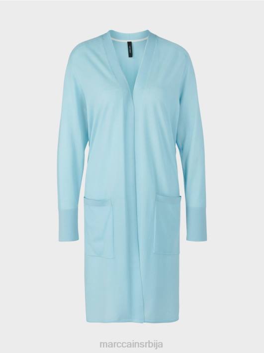 отворени кардиган Marc Cain D688445 атмосферско плаво одећу