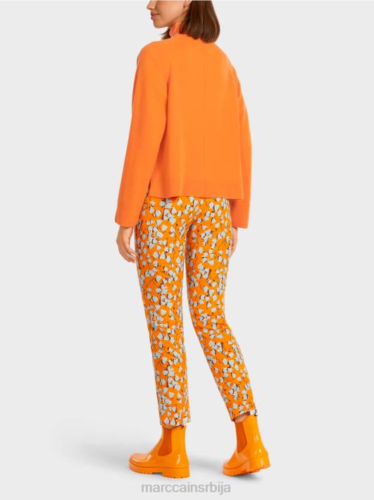 елегантан кардиган са бочним прорезима Marc Cain D688447 јасно наранџаста одећу