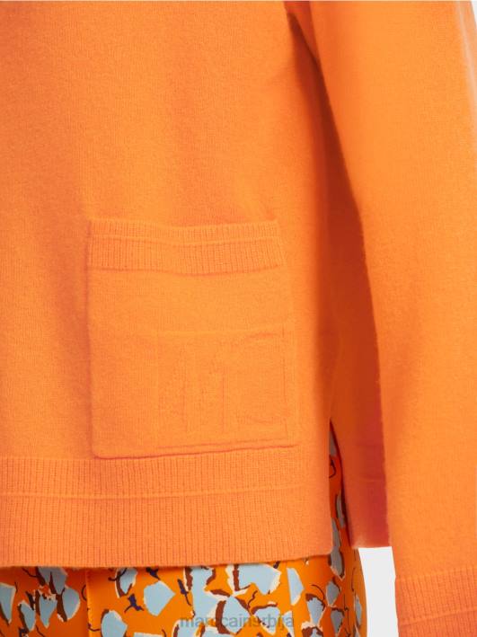 елегантан кардиган са бочним прорезима Marc Cain D688447 јасно наранџаста одећу