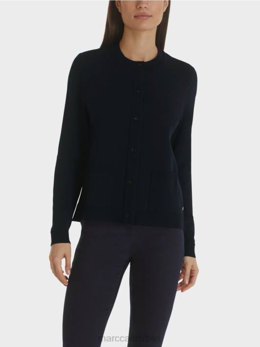 кардиган "преиспитамо заједно" Marc Cain D688451 поноћно плава одећу