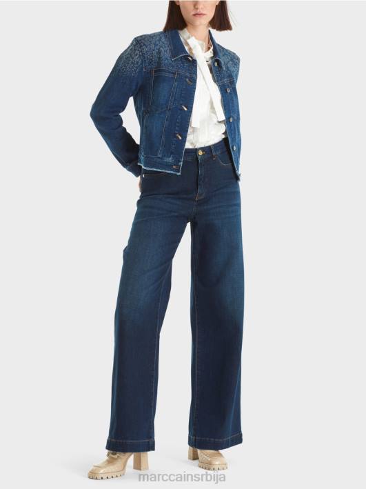 тексас јакна "промислимо заједно". Marc Cain D688455 старински индиго одећу