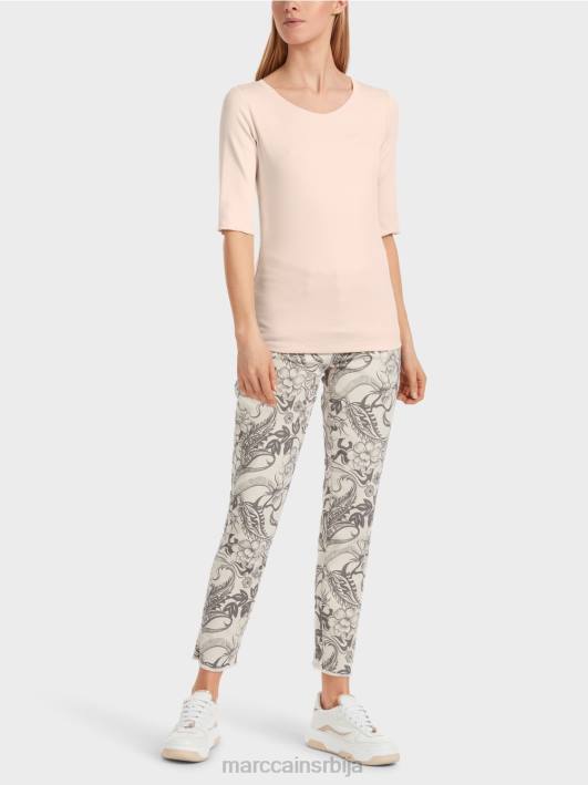 обична мајица са 3/4 рукавима Marc Cain D6881234 цвет бадема одећу