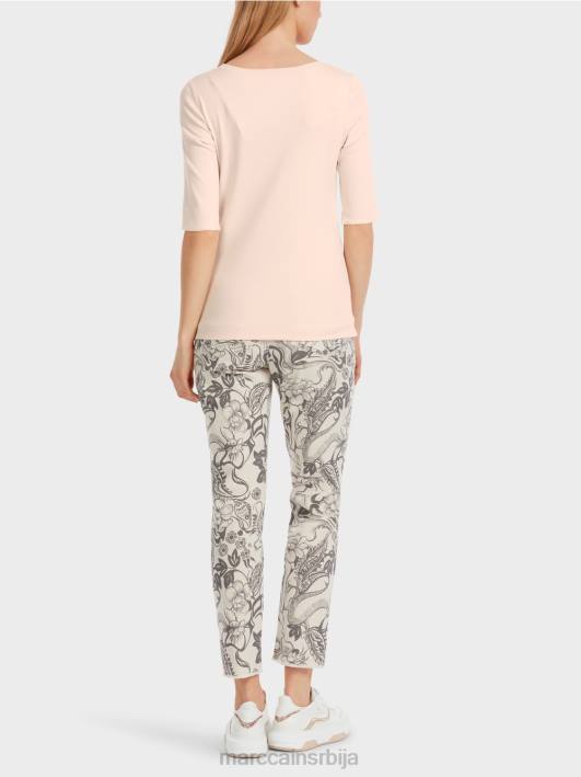 обична мајица са 3/4 рукавима Marc Cain D6881234 цвет бадема одећу