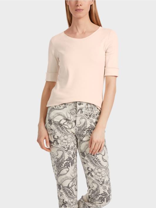 обична мајица са 3/4 рукавима Marc Cain D6881234 цвет бадема одећу