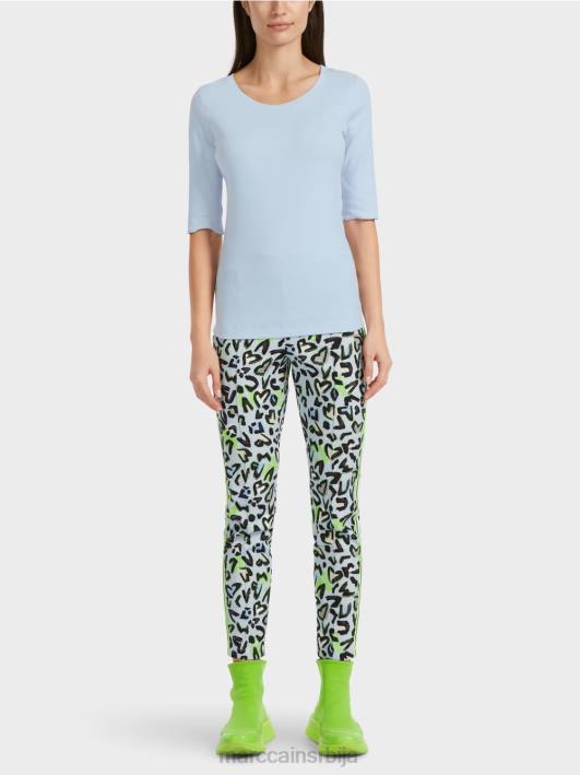 обична мајица са 3/4 рукавима Marc Cain D6881305 меки прах плаве боје одећу