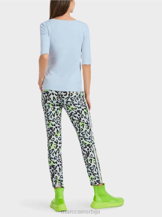 обична мајица са 3/4 рукавима Marc Cain D6881305 меки прах плаве боје одећу