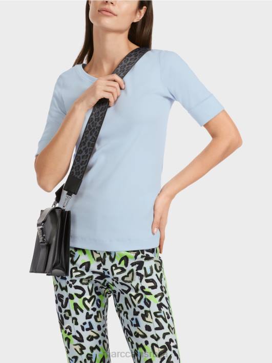 обична мајица са 3/4 рукавима Marc Cain D6881305 меки прах плаве боје одећу