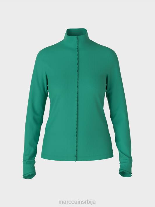 кошуља дугих рукава са стојећом крагном Marc Cain D6881237 емајл одећу